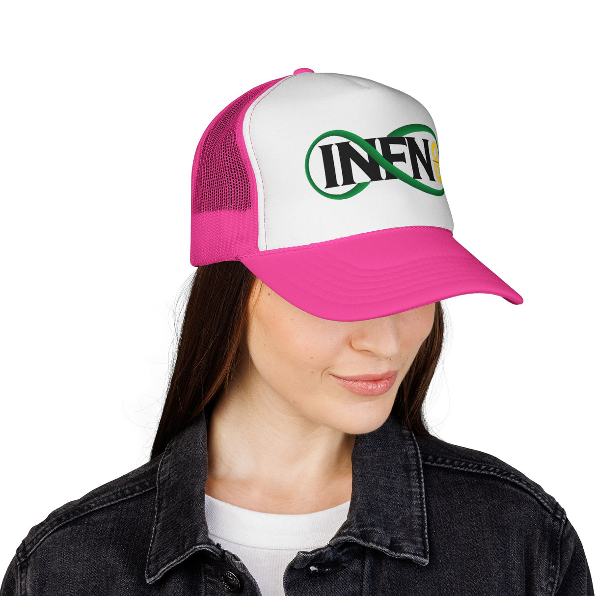 Infn8 Logo Old School Trucker Cap
