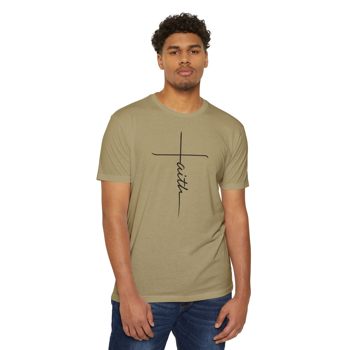 Black Faith Cross Tee