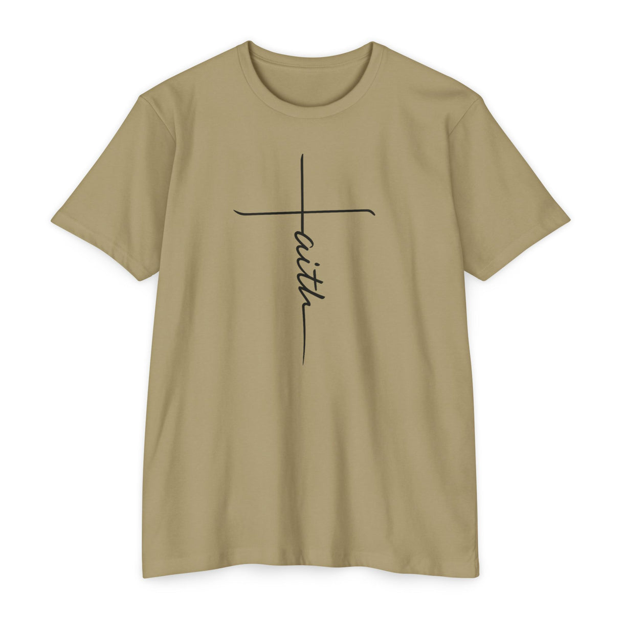 Black Faith Cross Tee