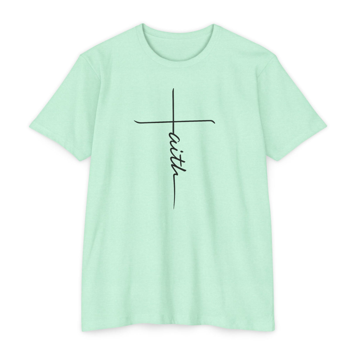 Black Faith Cross Tee