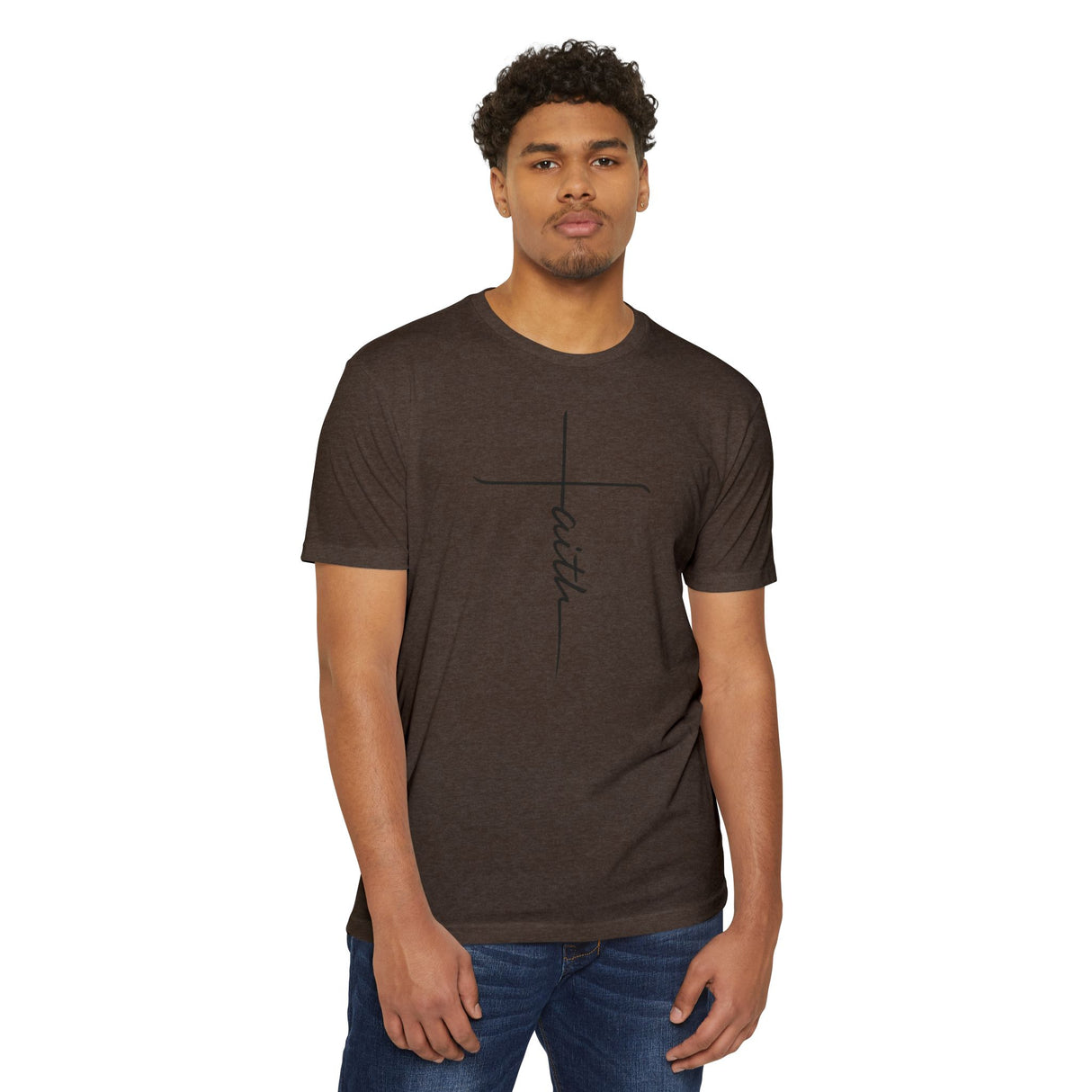 Black Faith Cross Tee