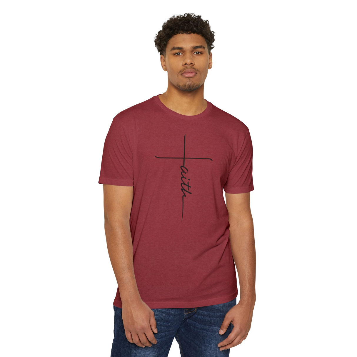 Black Faith Cross Tee