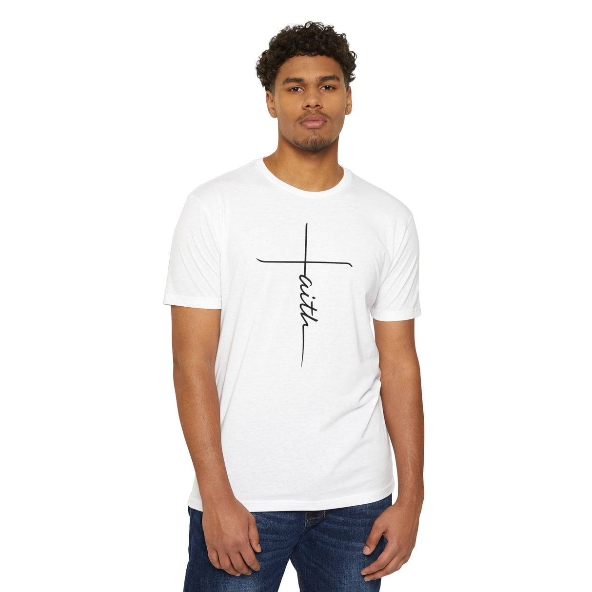 Black Faith Cross Tee