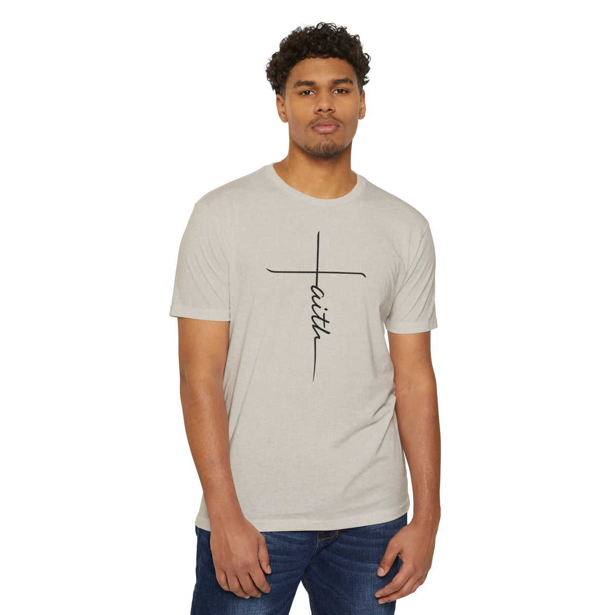 Black Faith Cross Tee