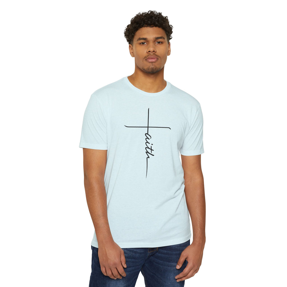 Black Faith Cross Tee