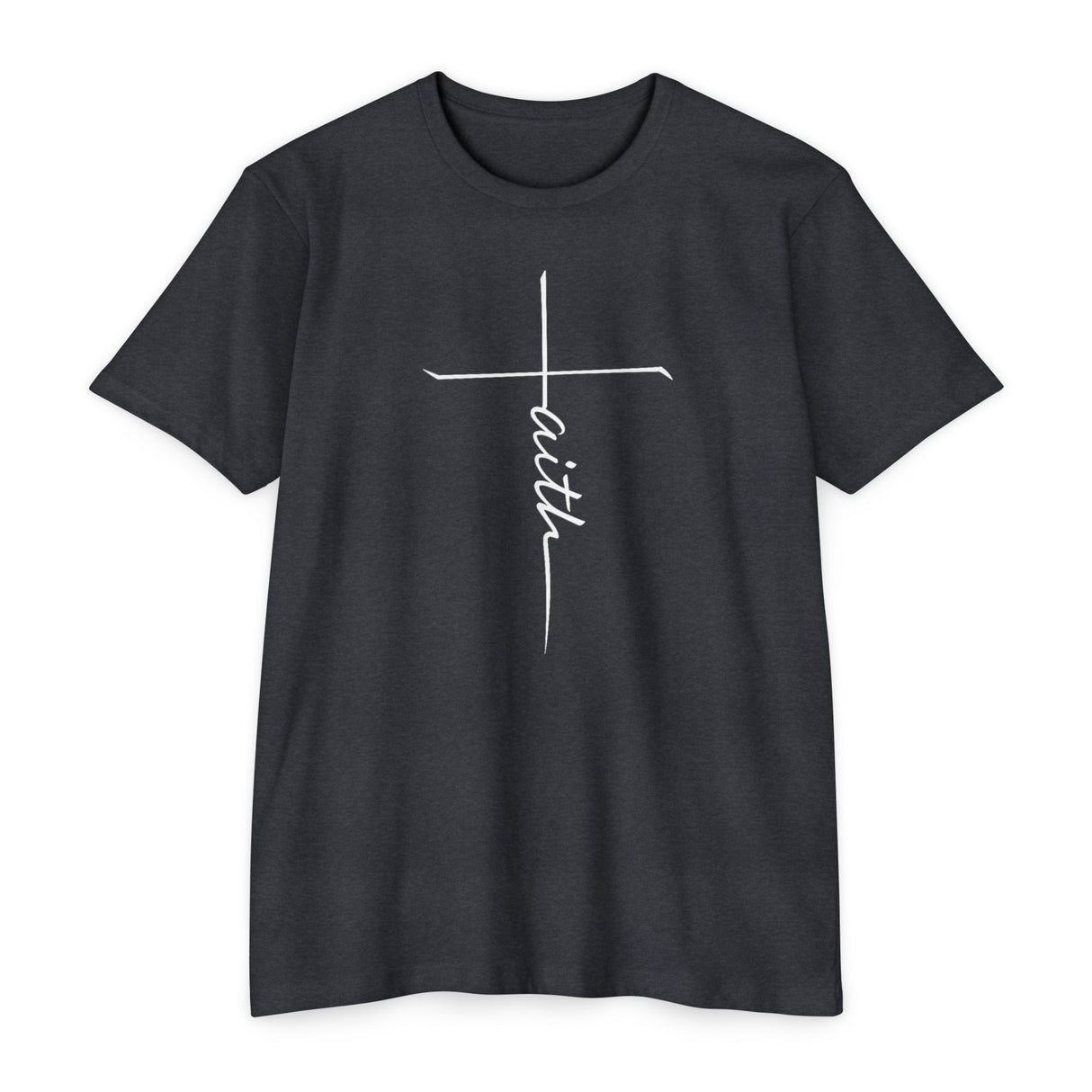 White Faith Cross Tee