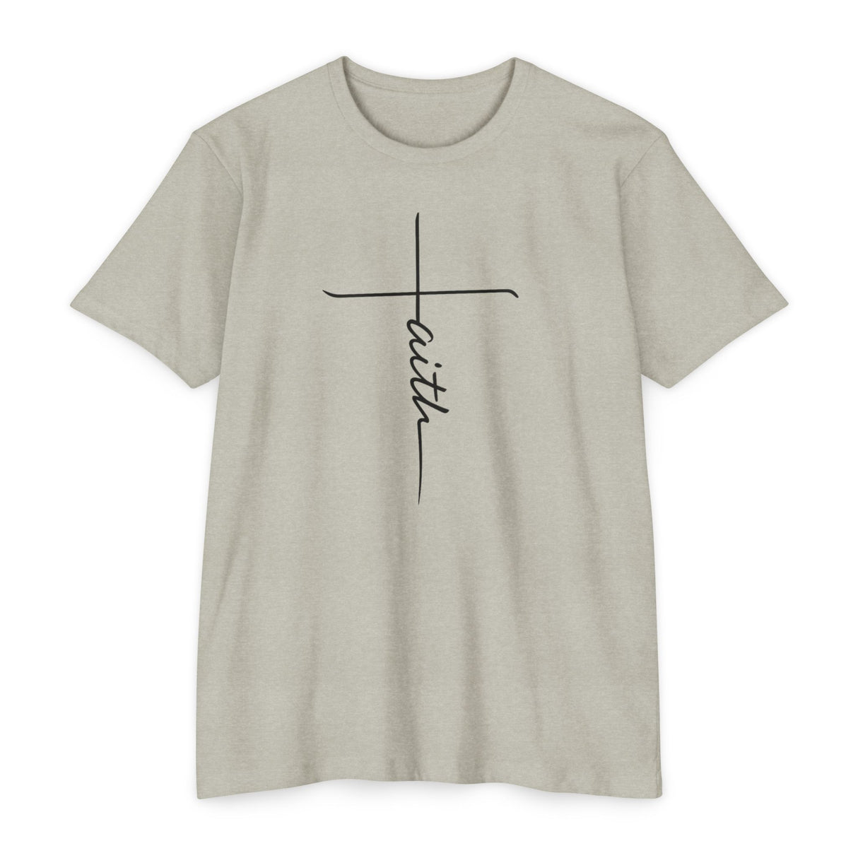 Black Faith Cross Tee
