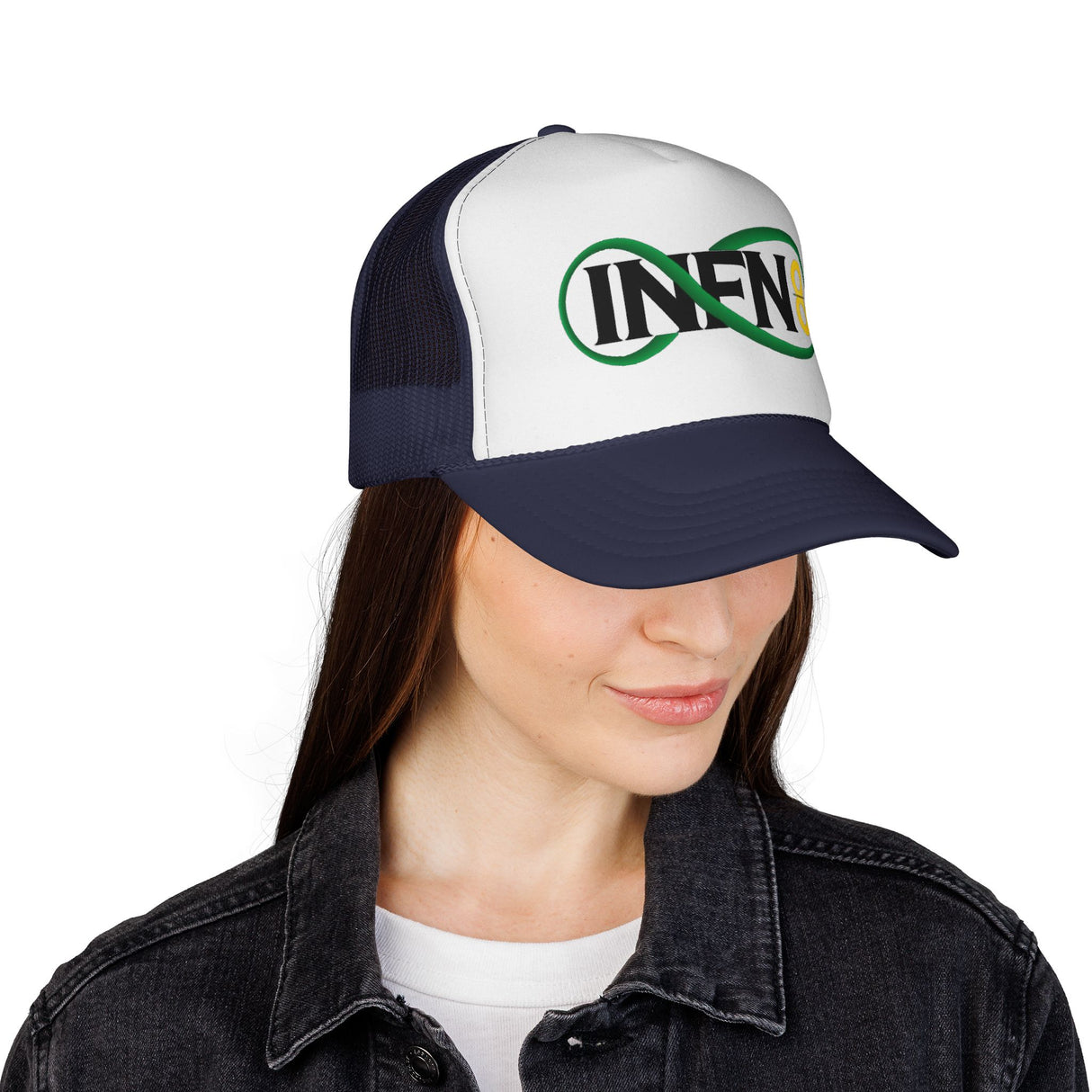 Infn8 Logo Old School Trucker Cap