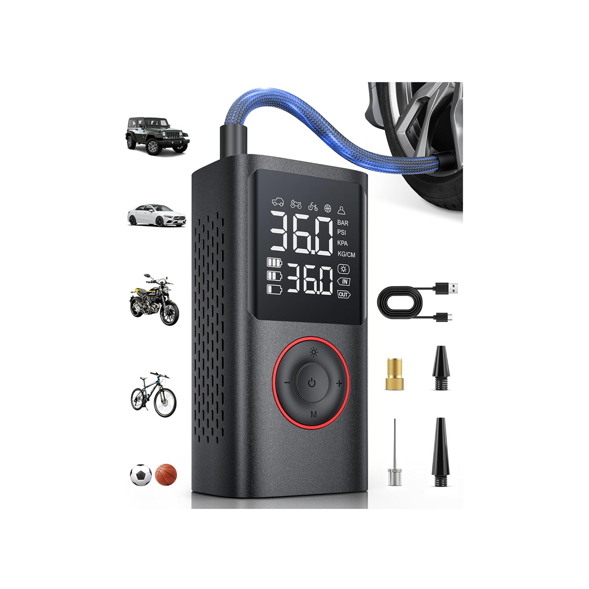 Portable Cordless Tire Inflator