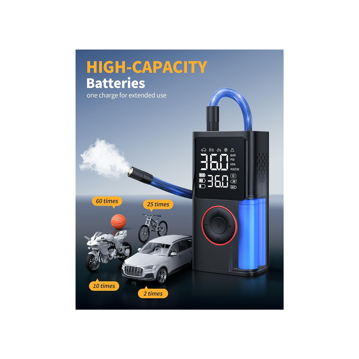 Portable Cordless Tire Inflator