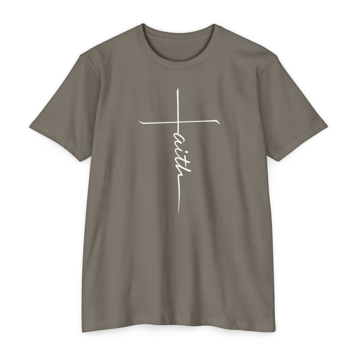 White Faith Cross Tee