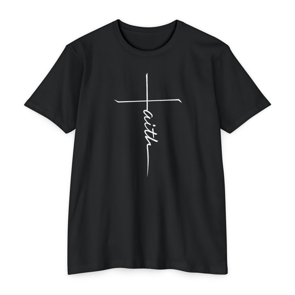 White Faith Cross Tee