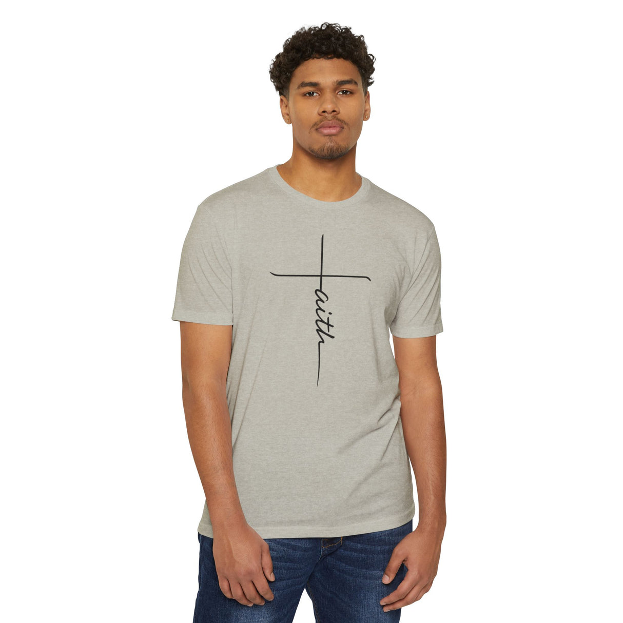 Black Faith Cross Tee