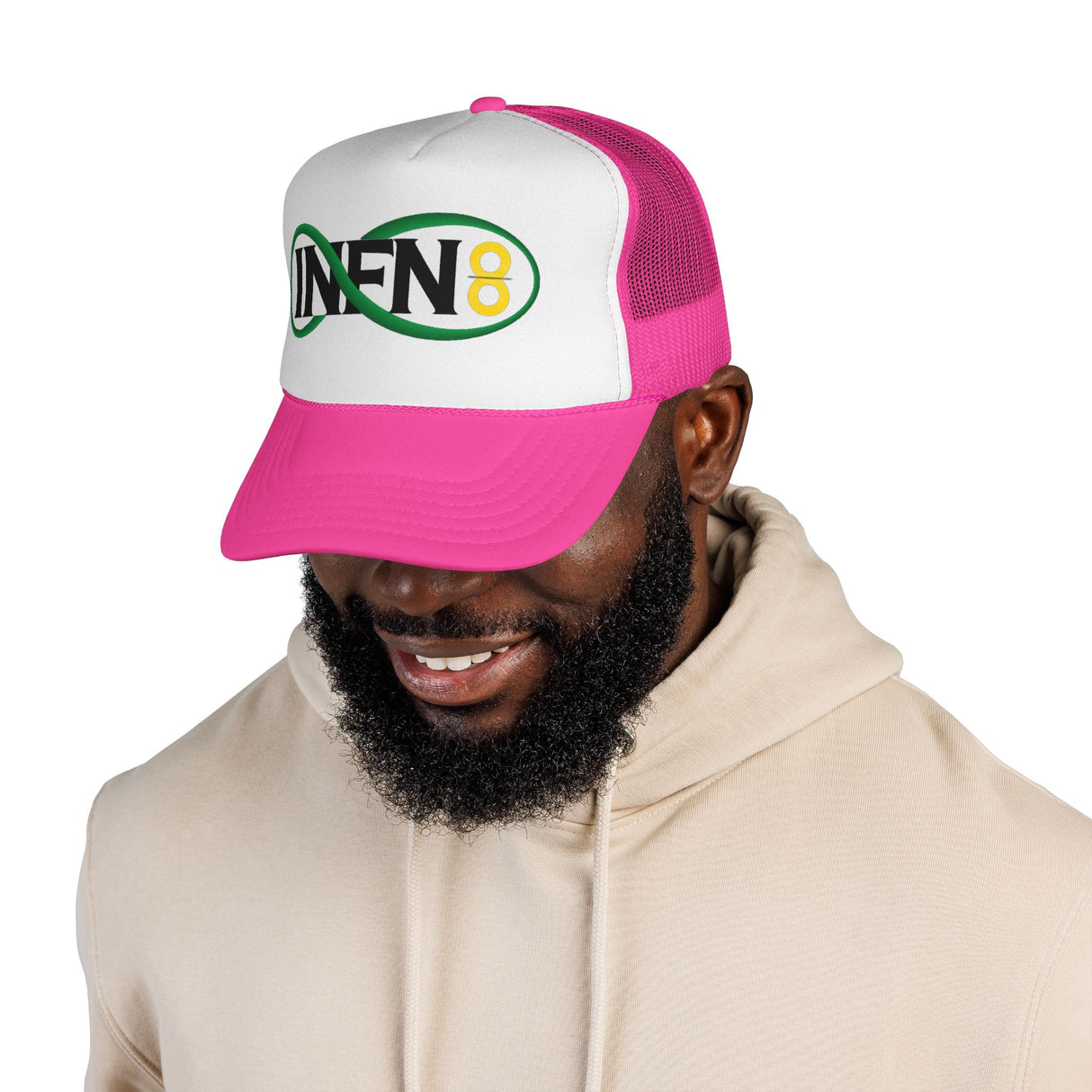 Infn8 Logo Old School Trucker Cap