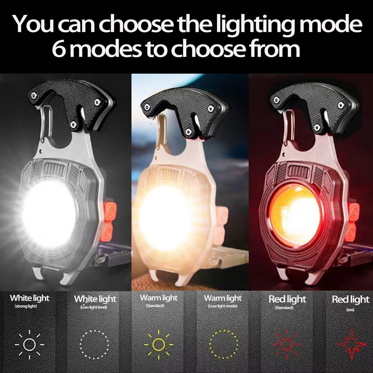 Magnetic COB Keychain Work light